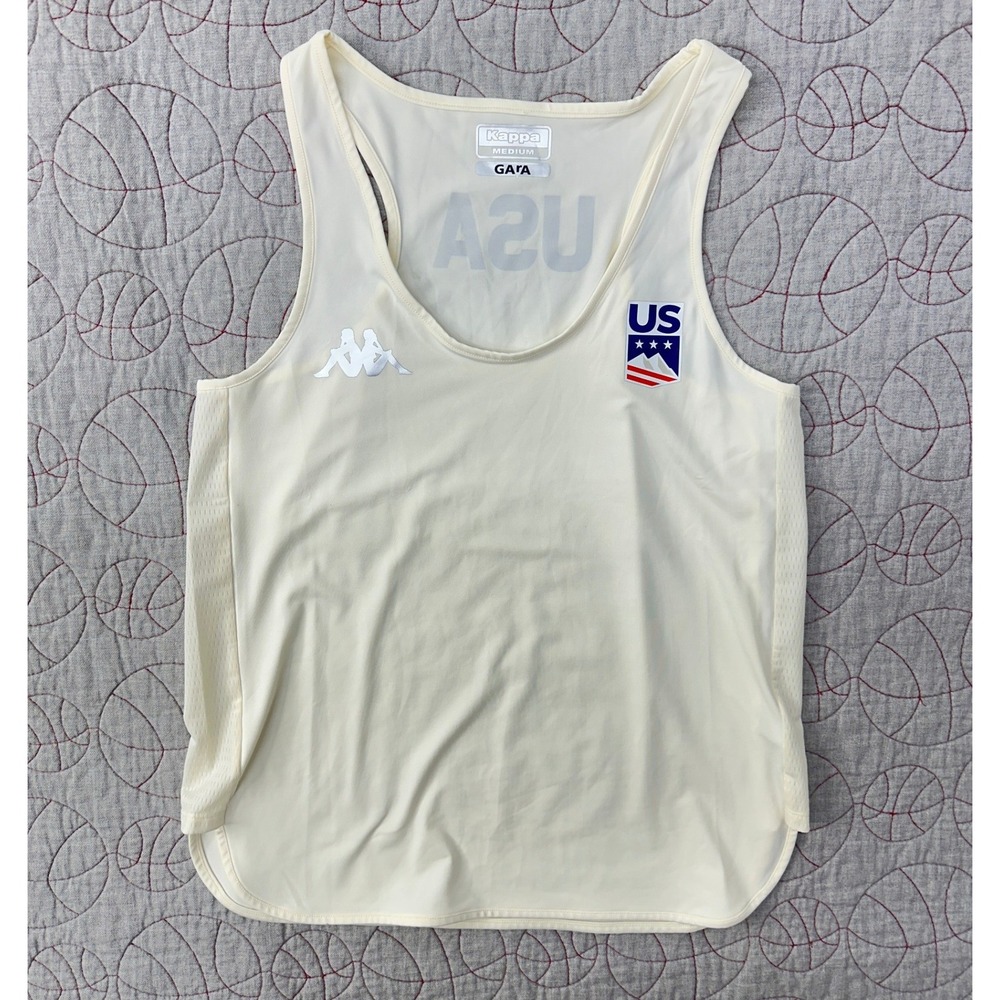 Kappa Tank Top‎ Cream USA Ski Snowboard Team GATA Kombat System / Women's Medium
